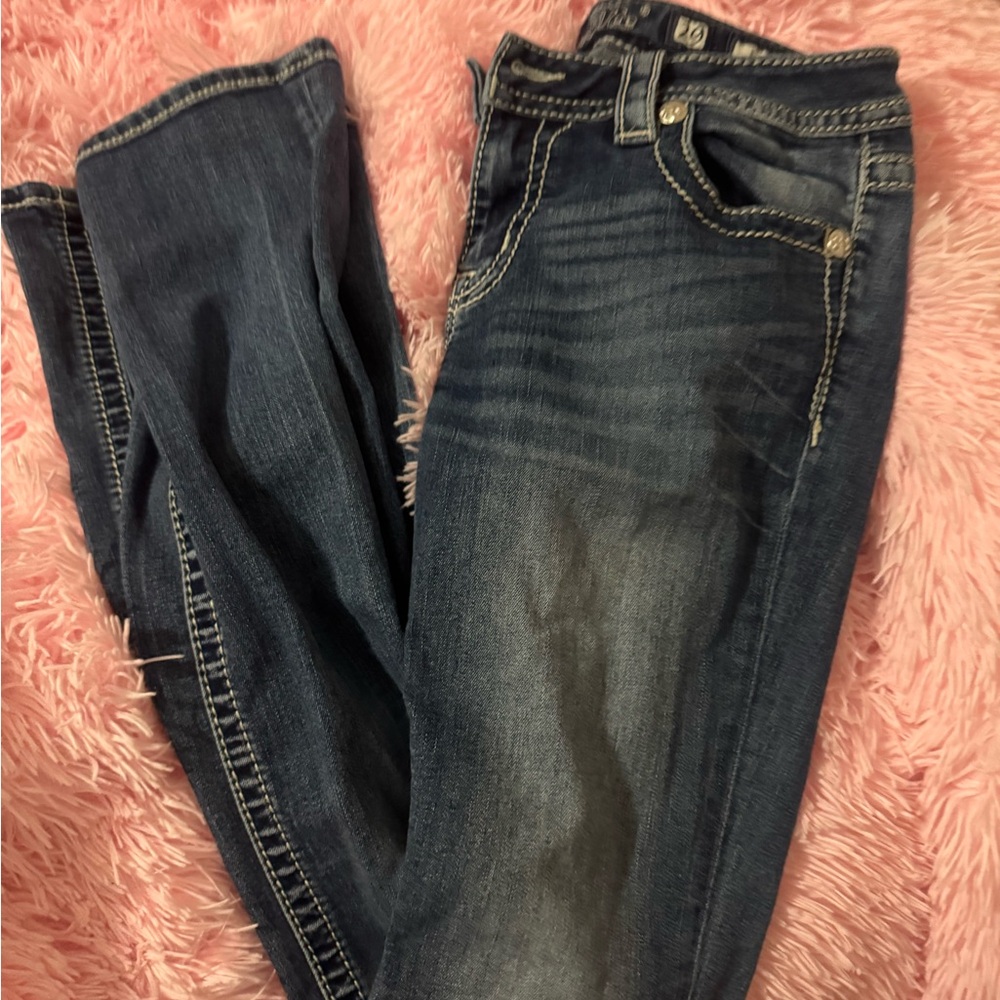 Miss Me Dark Blue Boot Cut Jeans